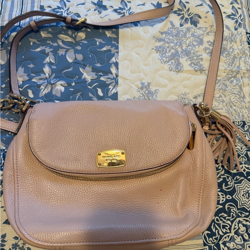 Michael Kors Blush Leather Crossbody Bag